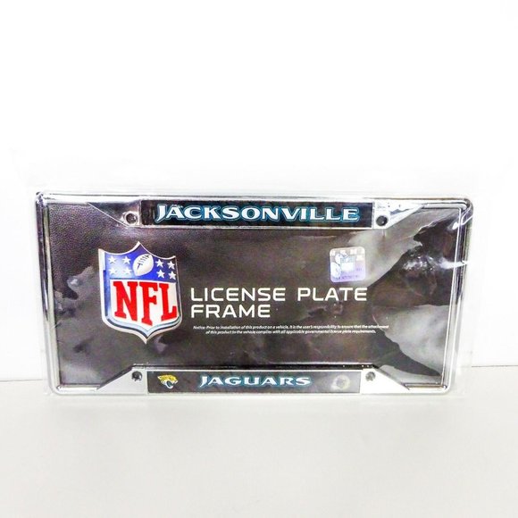 NFL Other - NFL Jacksonville Jaguars License Plate Frame Chrome Plated NEW